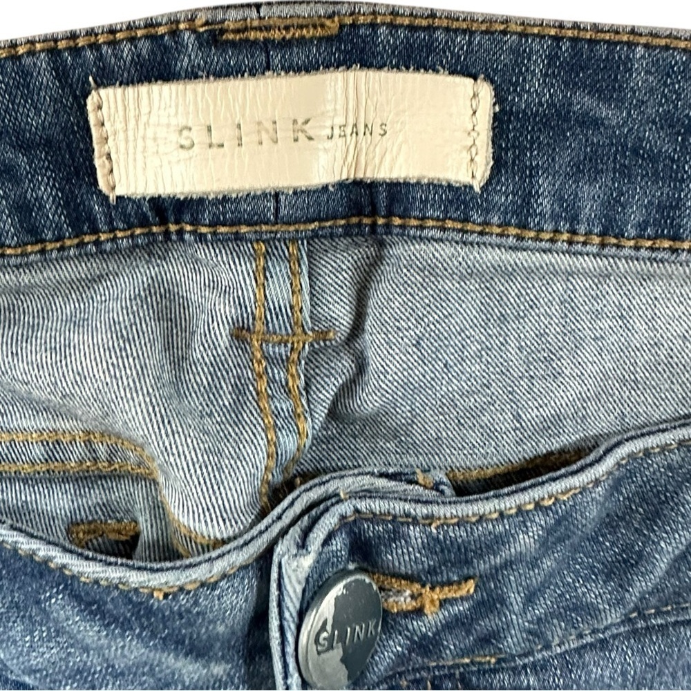 Slink Jeans Curvy Distressed Light Wash Ankle Jeans Sz 16 - Picture 4 of 7